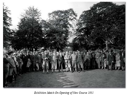 Exhibition match on opening of new course, 1931