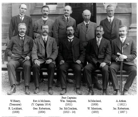 Past Captains of Ralston Golf Club